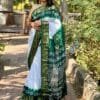 Green Colour Bandhej Print Sarees