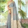 Grey Cotton Saree