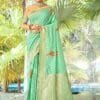 Light Green Cotton Saree