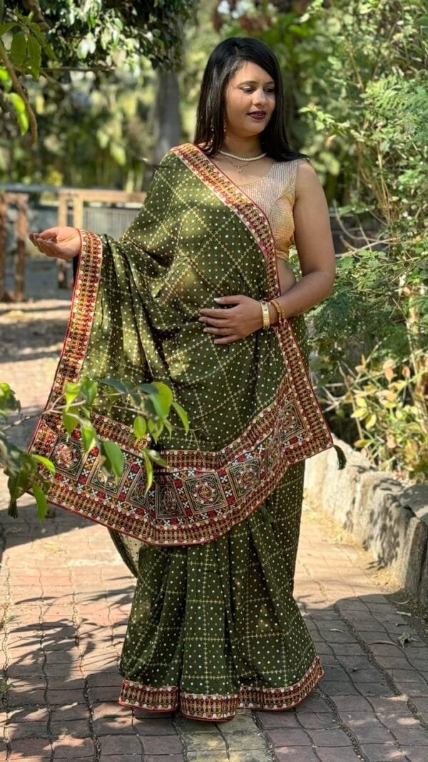 Light Green Vishitra Saree