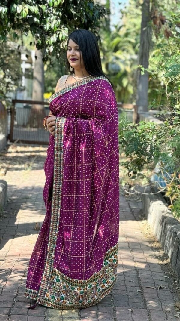 Maroon Colour Vishitra Saree