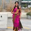 Megenta Colour Organic Banarasi Sarees