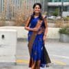 Navy Blue Colour Organic Banarasi Sarees