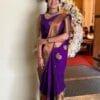 Purple Colour Organic Banarasi Sarees