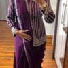 Purple Colour Rangoli Silk Jacket Saree