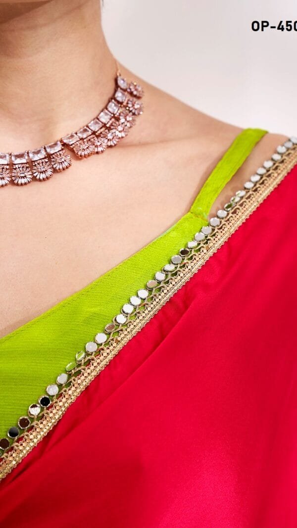 RED COLOUR JAPAN SILK