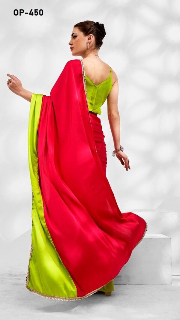 RED COLOUR JAPAN SILK