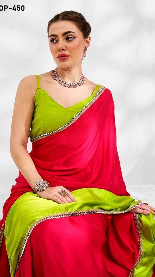 RED COLOUR JAPAN SILK