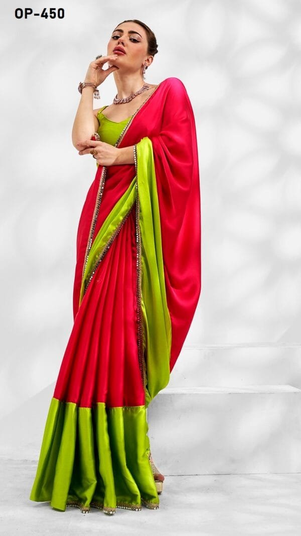 RED COLOUR JAPAN SILK