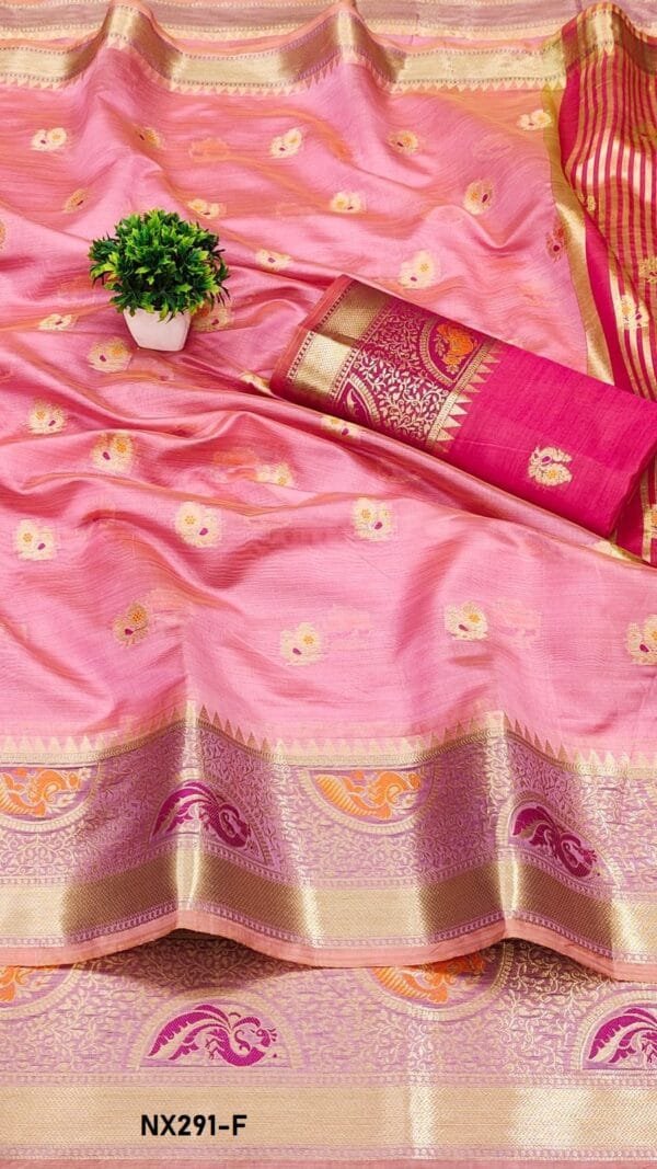 Rani Colour Soft Katan Silk Saree
