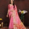 Rani Colour Soft Katan Silk Saree