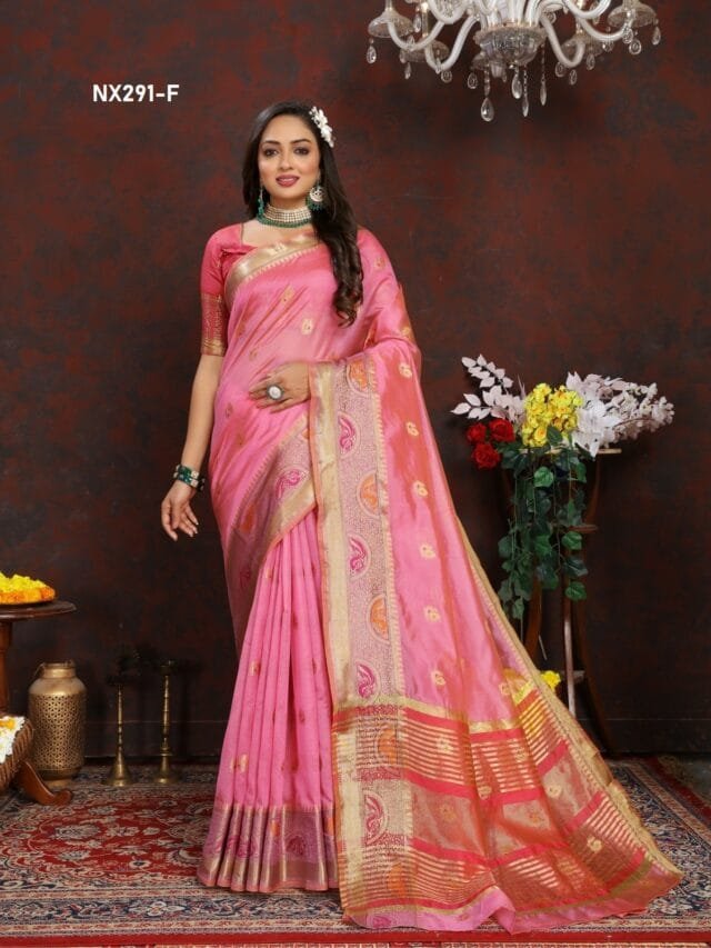 Rani Colour Soft Katan Silk Saree