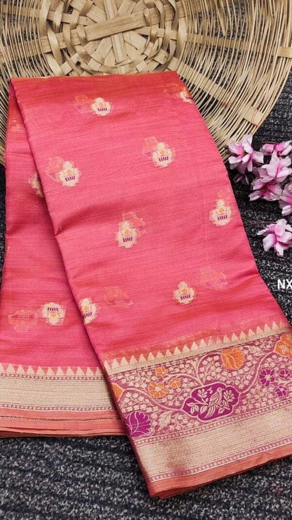 Red COLOUR Soft Katan Silk Saree
