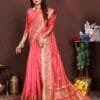 Red COLOUR Soft Katan Silk Saree