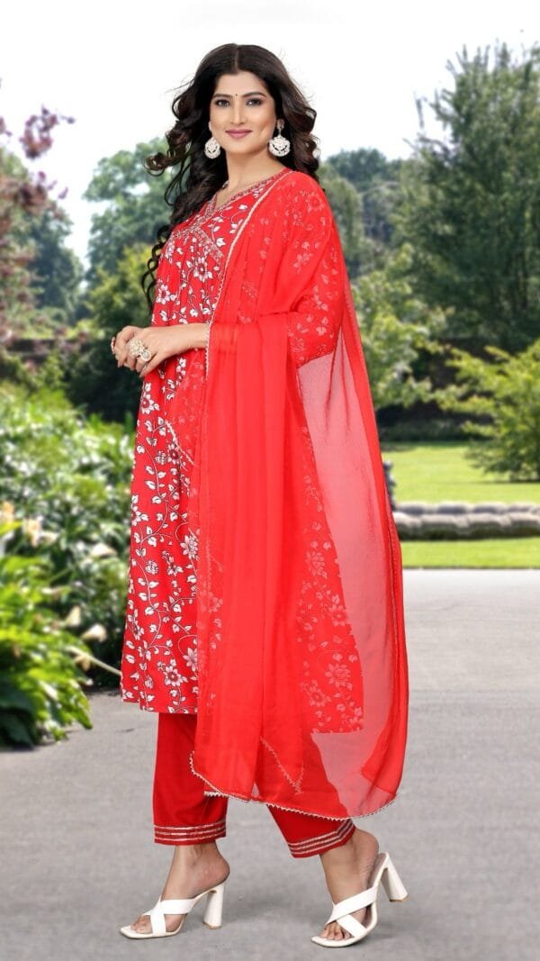 Red Colour Aliya Cut Dresses