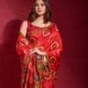 Red Colour Smooth Silk Saree