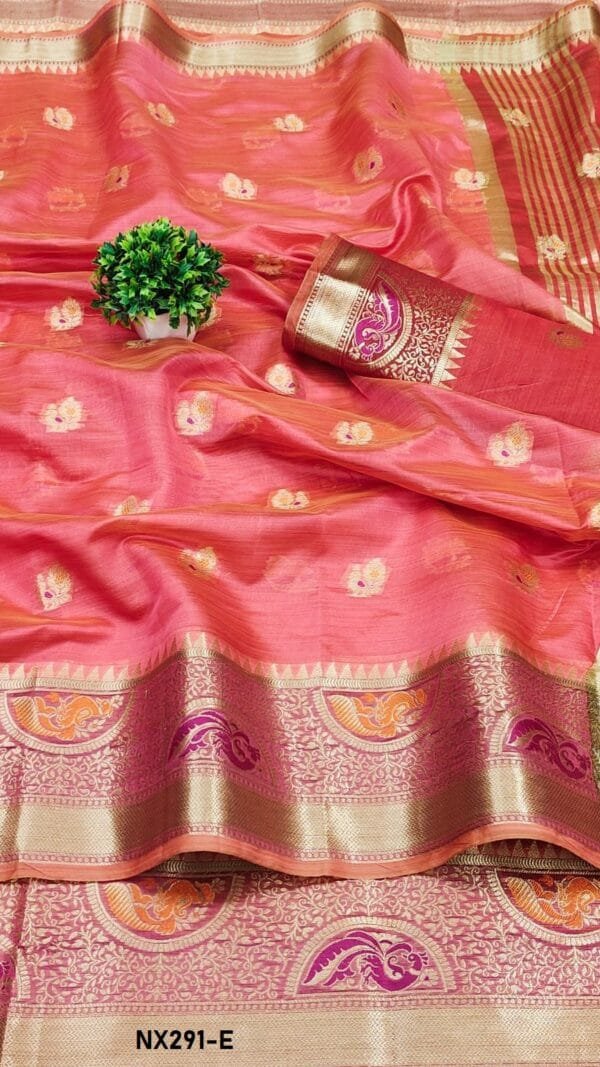 Red Colour Soft Katan Silk Saree