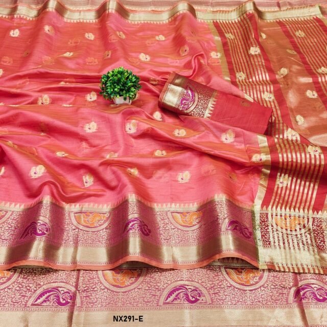 Red Colour Soft Katan Silk Saree