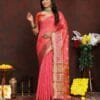 Red Colour Soft Katan Silk Saree