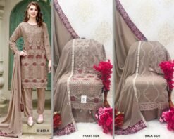 Biscyit Colour FOX GEORGETTE EMBROIDERY Suits