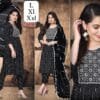 Black Colour Nyra Top, Pant, Dupatta Kurtis