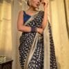 Blue Colour Banarasi Soft Silk Saree