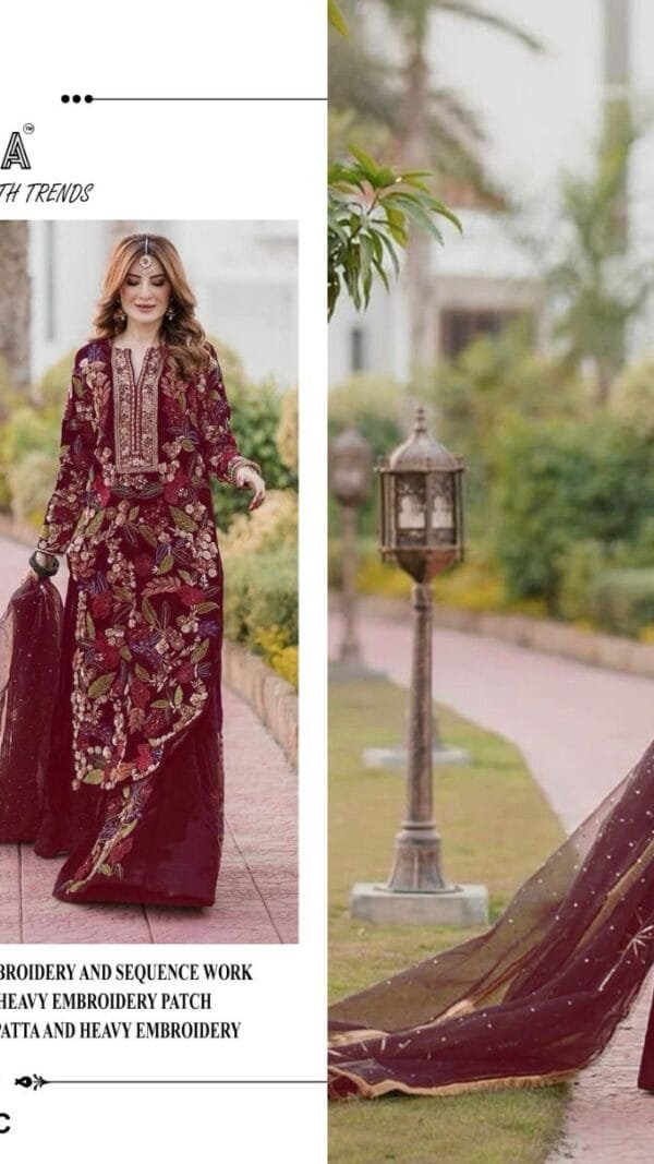 Brown Colour Heavy Pure Fox Georgette Suits