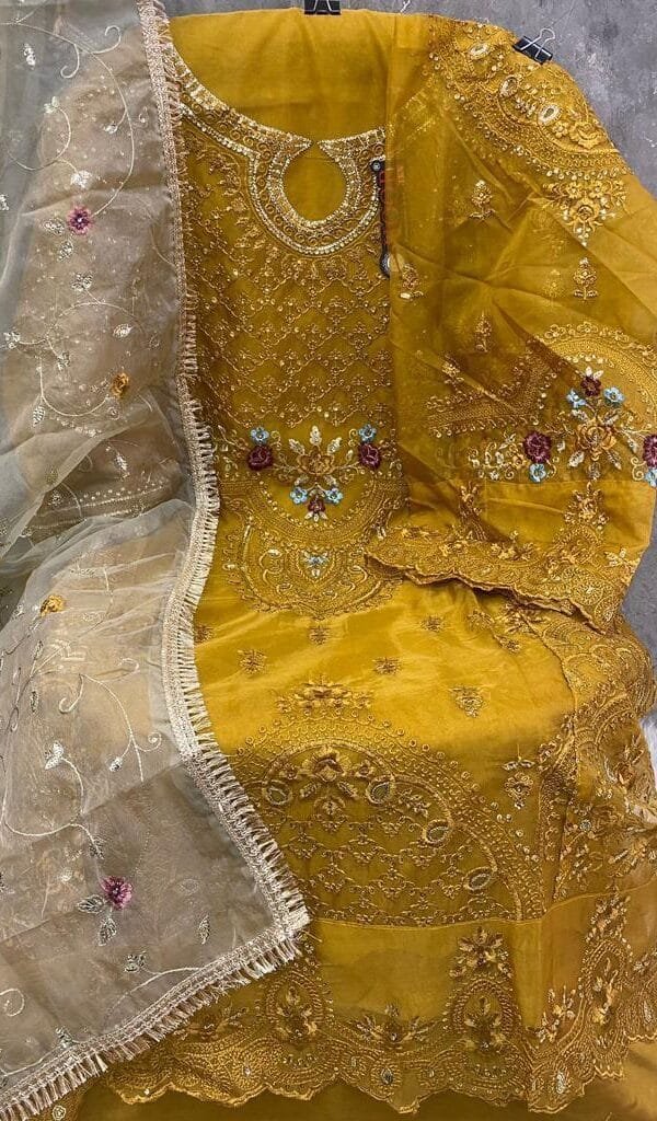 Buy Pakistani Suits On Sale Heavy Organza Suits