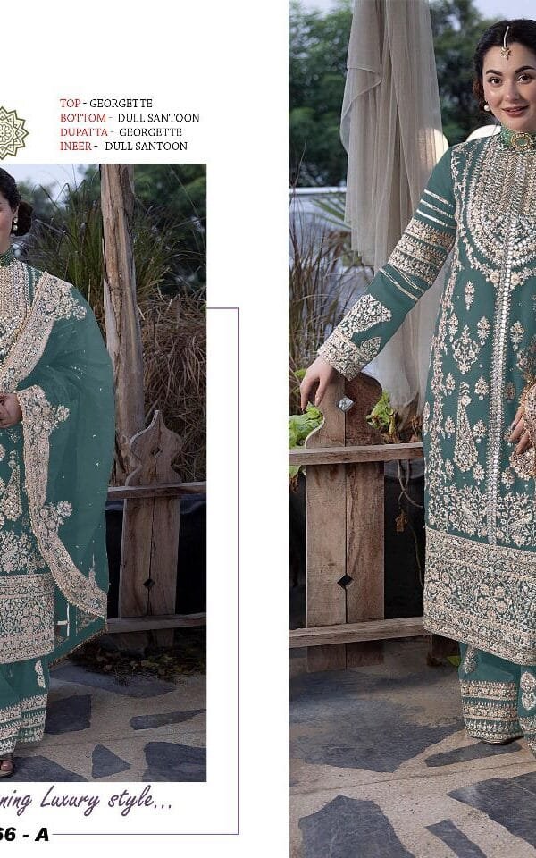 Dark Grey Blue Colour Exclusively Pakistani Festive & Party Wear Collection