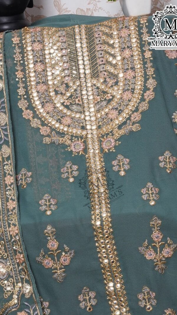 Dark Grey Blue Colour Exclusively Pakistani Festive & Party Wear Collection