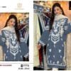 Grey Colour Organza Embroidered, handwork Suits