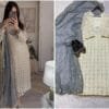 Grey Colour Readymade Desirable Fancy Faux Georgette Suits