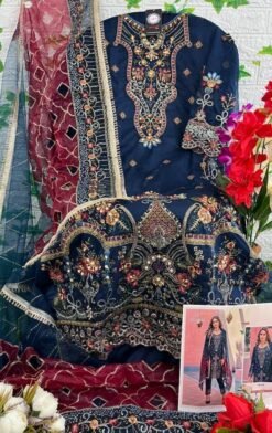 Heavy organza Pakistani Dresses Online Sale