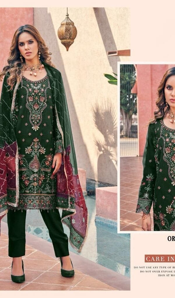 Heavy organza Pakistani Suits Online Sale