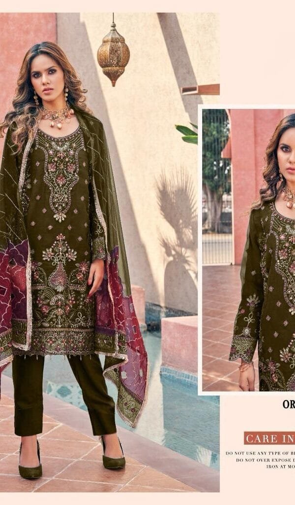 Heavy organza Pakistani Suits Sale Online