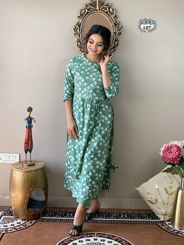 Light Blue Colour NEW LOOK NAYRA CUT KURTI