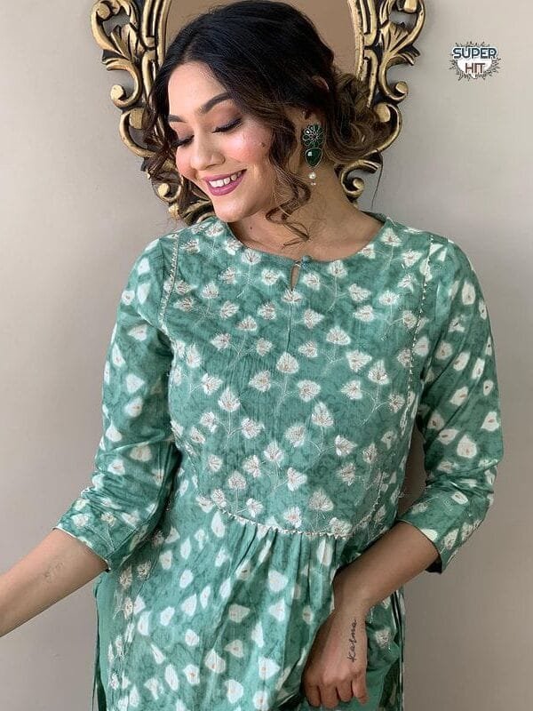 Light Blue Colour NEW LOOK NAYRA CUT KURTI