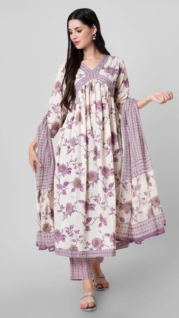 Light Brown Colour BEAUTIFUL LACE WORK AND EMBROIDERY WORK