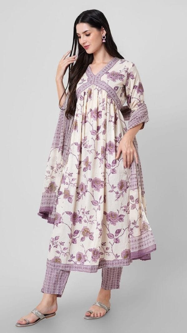 Light Brown Colour BEAUTIFUL LACE WORK AND EMBROIDERY WORK