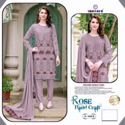 Light Brown Colour FOX GEORGETTE EMBROIDERY Suits
