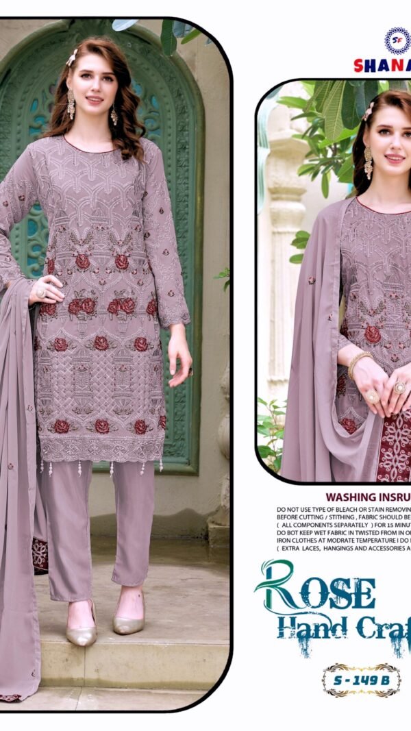 Light Brown Colour FOX GEORGETTE EMBROIDERY Suits