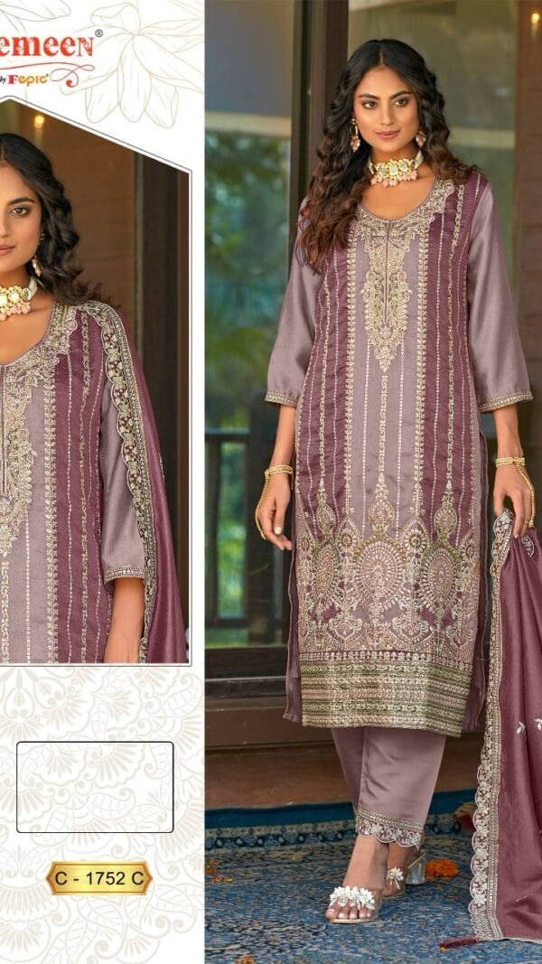 Light Brown VICHITRA EMBROIDERED Suits