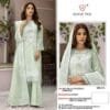 Light Green Colour Heavy Organza Suits