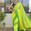 Light Green Colour PRESENT NEW READY TO WEAR 1 MIN SAREE