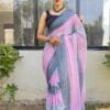 Light Purple Colour PRESENT NEW READY TO WEAR 1 MIN SAREE