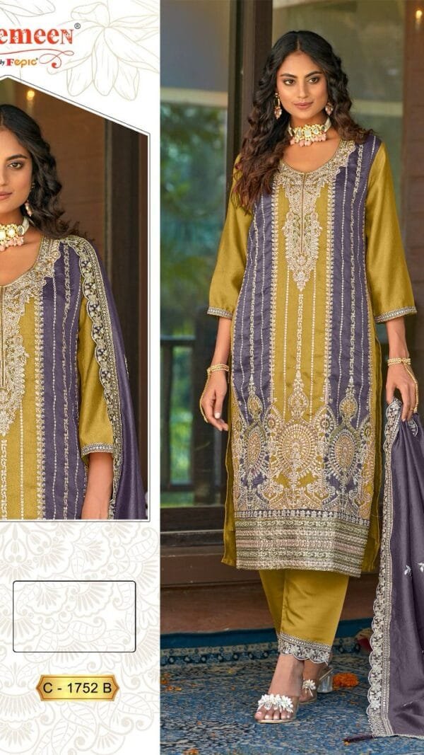 Light Yellow VICHITRA EMBROIDERED Suits