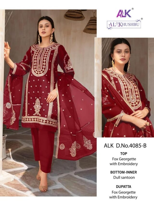 Maroon Colour GEORGETTE WITH HEAVY EMBROIDERED Suits
