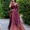 Maroon Colour premium Soft Silk sarees