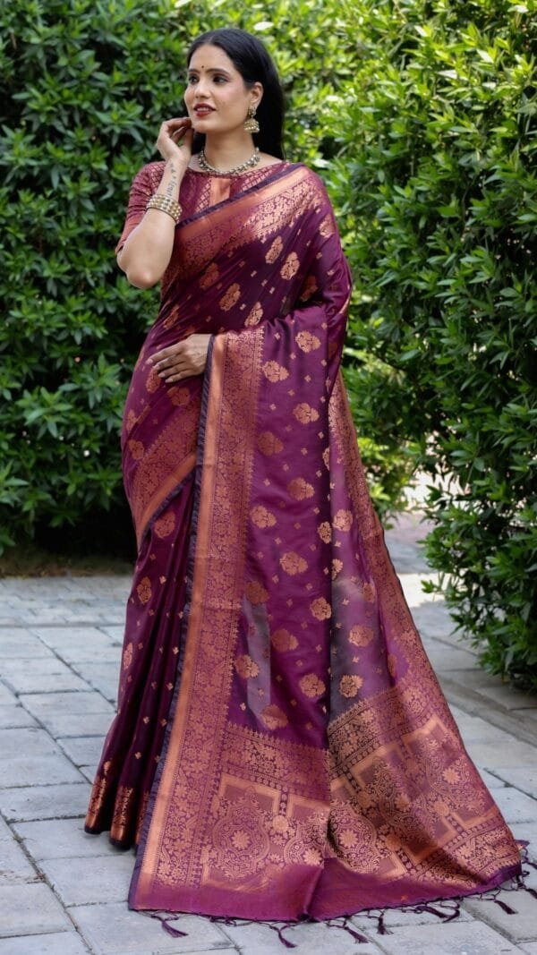 Maroon Colour premium Soft Silk sarees