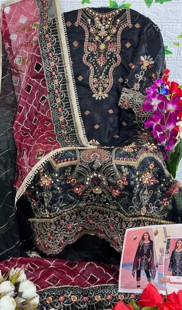 Pakistani Clothes Online Sale Heavy organza Suits